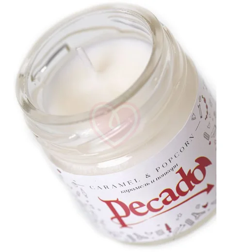 Массажная свеча Pecado BDSM Caramel Popcorn Карамель и Попкорн 35 мл фото 3