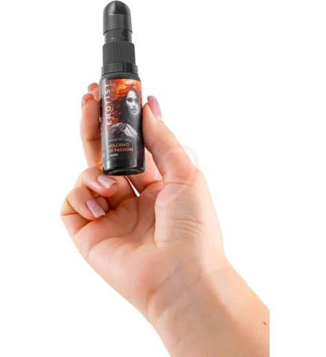 Гель для массажа с эффектом вибрации Erotist Volcano Of Passion Grapes виноград 25 мл фото 3