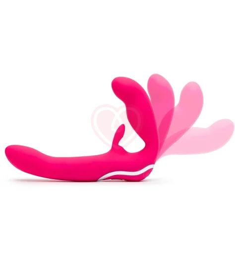 Безремневой страпон Happy Rabbit Strapless-on розовый фото 2