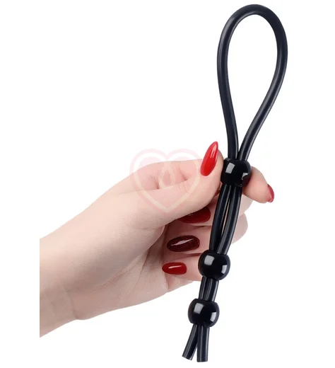 Эрекционное лассо с тремя бусинами ToyFa A-Toys фото 2