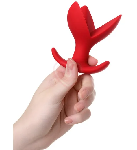 Расширяющая анальная пробка ToDo Flower красная фото 4