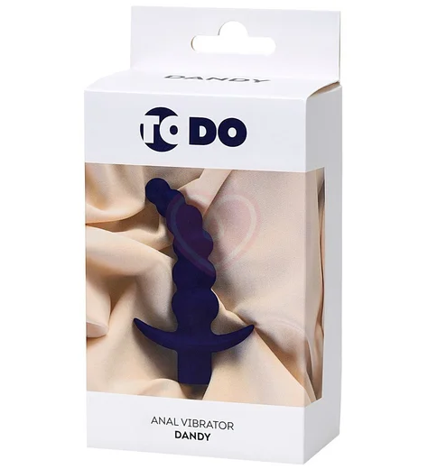 Рельефный анальный стимулятор ToDo Dandy фиолетовый фото 4