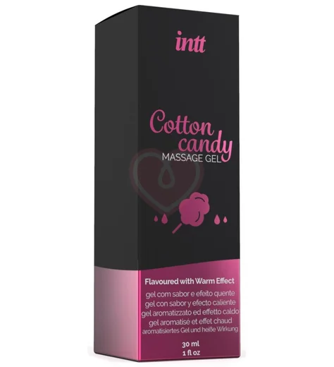 Разогревающий гель Intt Cotton Candy со вкусом сахарной ваты 30 мл фото 2