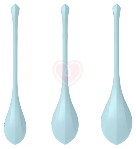 Набор из 3 вагинальных шариков Satisfyer Yoni Power 2 голубой фото 3