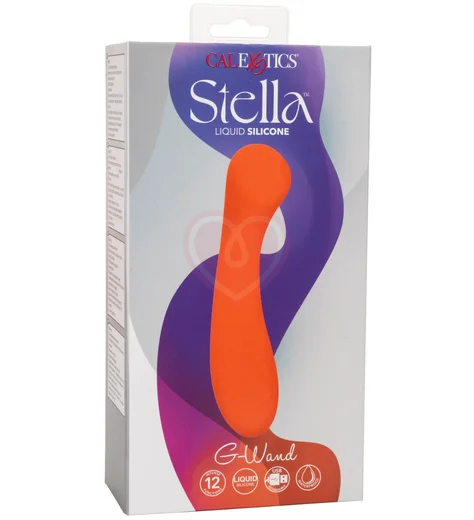 Вибратор для зоны G Stella Liquid Silicone G-Wand оранжевый фото 6