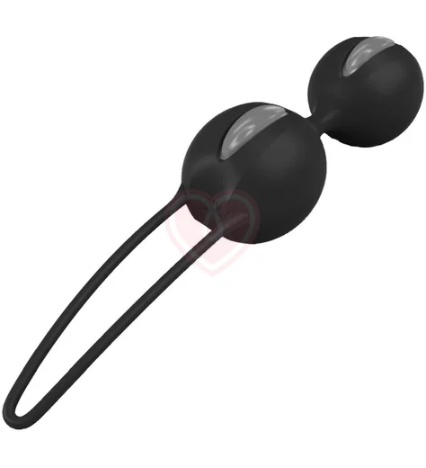 Вагинальные шарики Fun Factory Smartballs Duo черные фото 2