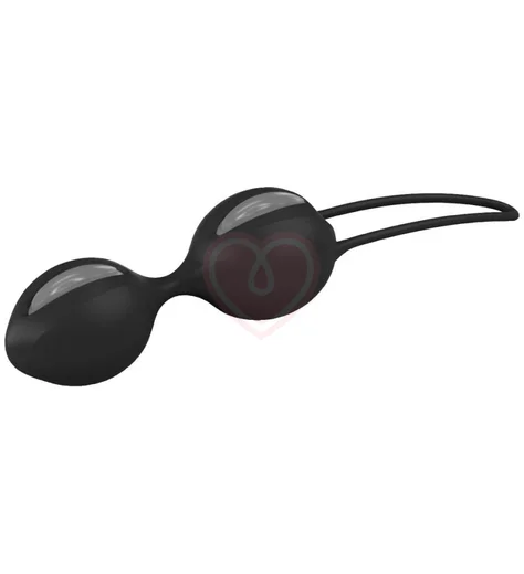 Вагинальные шарики Fun Factory Smartballs Duo черные фото 3