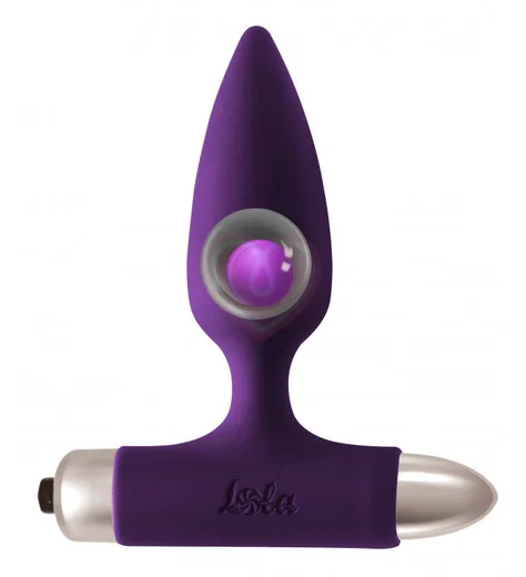 Анальная вибропробка со смещенным центром тяжести Spice it up New Edition Glory фиолетовая фото 2