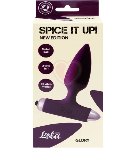 Анальная вибропробка со смещенным центром тяжести Spice it up New Edition Glory фиолетовая фото 3