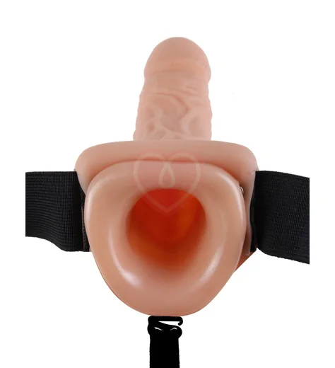 Фаллопротез Hollow Strap-On Flesh 29 см телесный фото 4