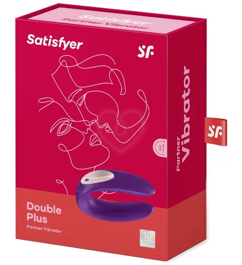 Вибромассажёр для пар Partner Double Plus фиолетовый фото 2