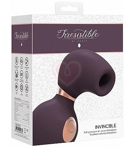 Клиторальный стимулятор с вибрацией Irresistible Invincible фиолетовый фото 5