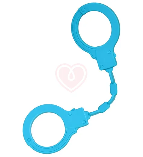 Силиконовые наручники ToyFa A-Toys голубые фото 2