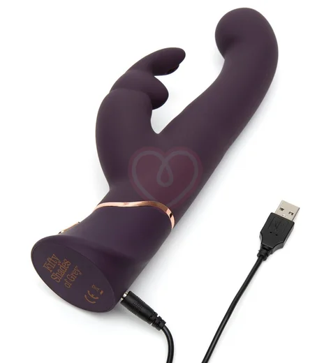 Вибратор с двигающимся кончиком '50 оттенков серого' Greedy Girl G-Spot Stroker сиреневый фото 3