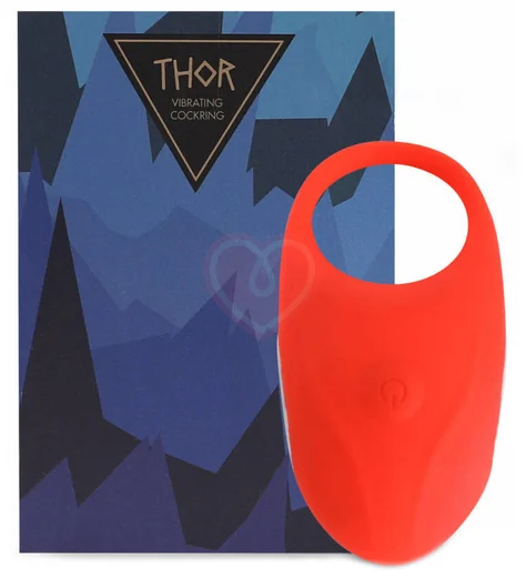 Виброкольцо Thor Cockring Red красное фото 4
