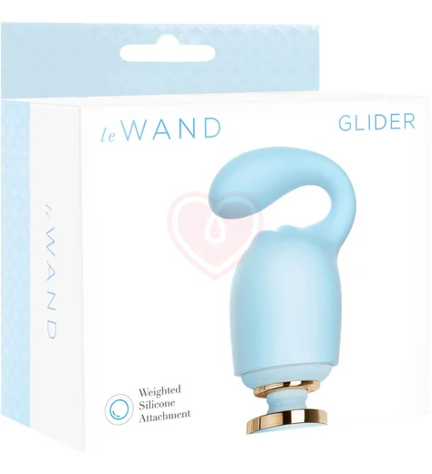 Насадка с утяжелённым кончиком для массажёра Le Wand Glider голубая фото 5