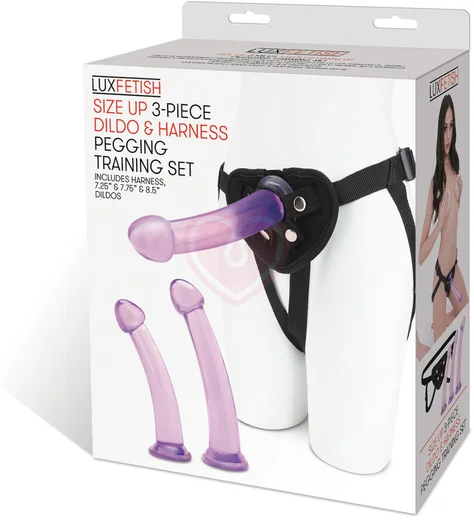 Страпон с 3 фаллоимитаторами Pegging Training Set фото 6
