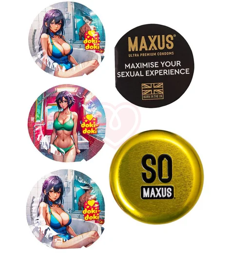 Анатомические презервативы Maxus Sensual 3 шт с кейсом фото 2