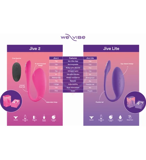 Вибратор We-Vibe Jive Lite с дистанционным управлением фиолетовый фото 3