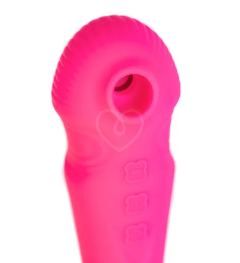 Вибратор Jos Cotox с пульсацией и вакуумной стимуляцией розовый фото 6
