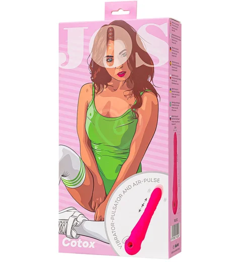 Вибратор Jos Cotox с пульсацией и вакуумной стимуляцией розовый фото 9