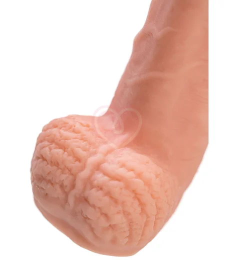 Насадка удлинитель с мошонкой XLover by Toyfa телесная фото 9