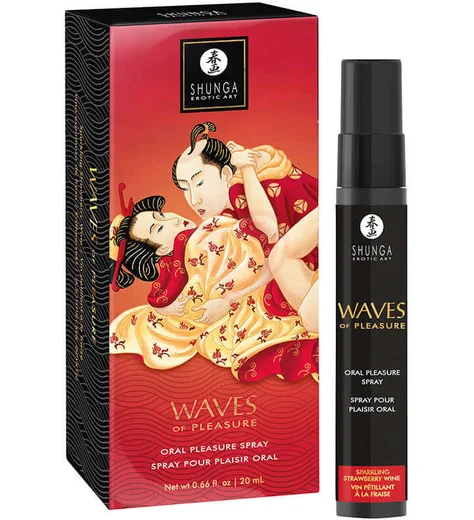 Спрей для орального секса Shunga Waves of Pleasure Клубника и шампанское 20 мл фото 3