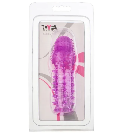 Насадка Toyfa гелевая с рядами усиков фиолетовая фото 2