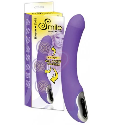 Вибратор с 3 моторчиками Smile Gipsy фиолетовый фото 2