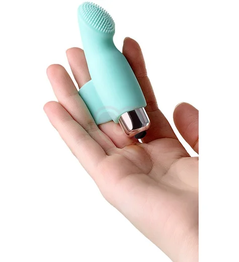 Вибронасадка на палец для клиторальной стимуляции Jos Bliss бирюзовая фото 5