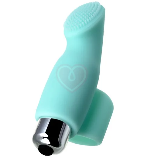 Вибронасадка на палец для клиторальной стимуляции Jos Bliss бирюзовая фото 8
