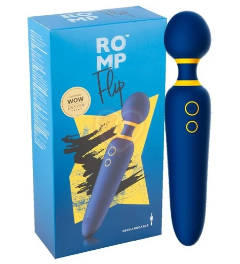 Вибромассажёр Romp Flip Wand Massager синий фото 3