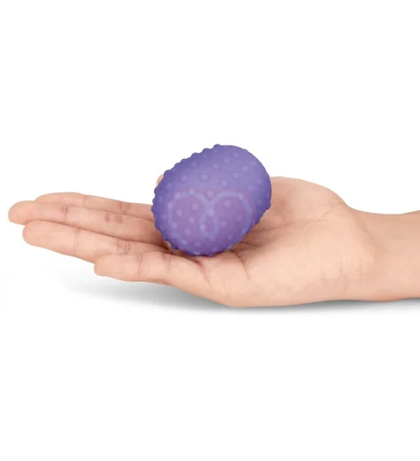 Рельефные силиконовые насадки для Le Wand Petite фиолетовые фото 3