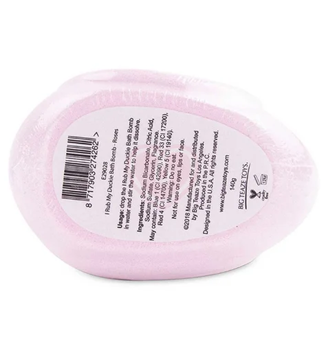 Бомбочка для ванны в виде уточки I Rub My Duckie роза фото 2