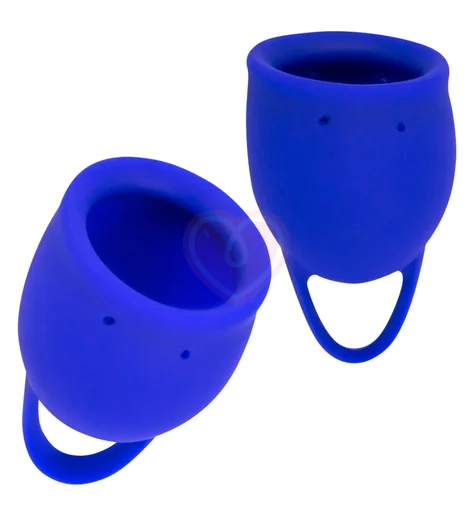 Набор из 2 менструальных чаш Lola Natural Wellness Iris синий фото 2