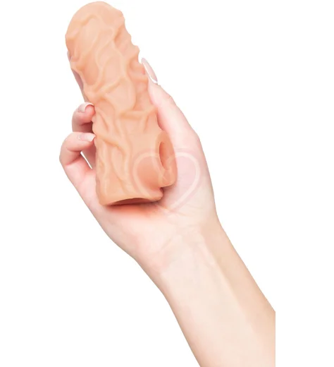 Реалистичная насадка с открытой головкой Kokos Nude Sleeve NS004-M фото 4