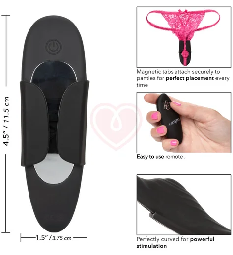 Вибратор для клитора с креплением Lock-N-Play Panty Teaser черный фото 5