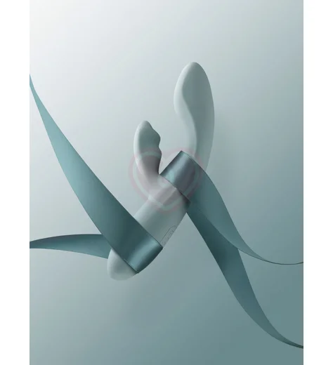 Вибратор кролик Svakom Chika с нагревом и управлением через приложение серый фото 4