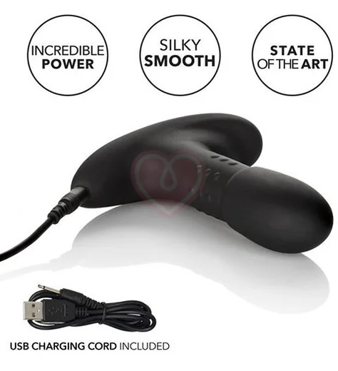 Стимулятор простаты Eclipse Beaded Probe с вибрацией и ротацией черный фото 3