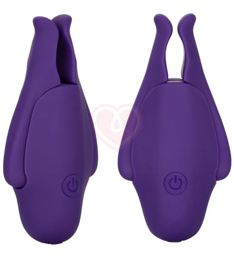 Зажимы на соски с вибрацией Nipple Play Nipplettes фиолетовые фото 1