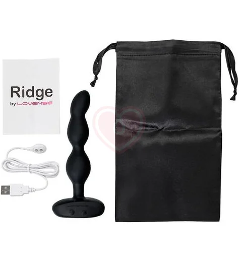 Анальный вибратор с вращающимися шариками и управлением со смартфона Ridge Lovense черный фото 5