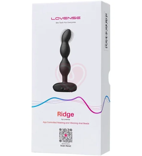Анальный вибратор с вращающимися шариками и управлением со смартфона Ridge Lovense черный фото 9