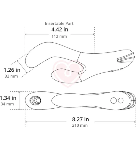Вибратор-кролик с нагревом Lovense Osci 3 G-spot фото 2