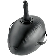 Фаллоимитатор на надувной подушке Pipedream Body Dock Inflatable Love Ball чёрный