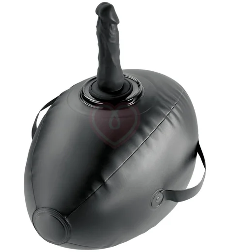 Фаллоимитатор на надувной подушке Pipedream Body Dock Inflatable Love Ball чёрный фото 1