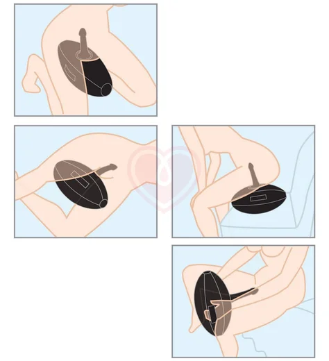 Фаллоимитатор на надувной подушке Pipedream Body Dock Inflatable Love Ball чёрный фото 4