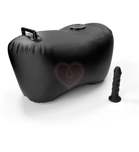 Фаллоимитатор на надувной подушке Pipedream Body Dock Inflatable Love Seat чёрный фото 3
