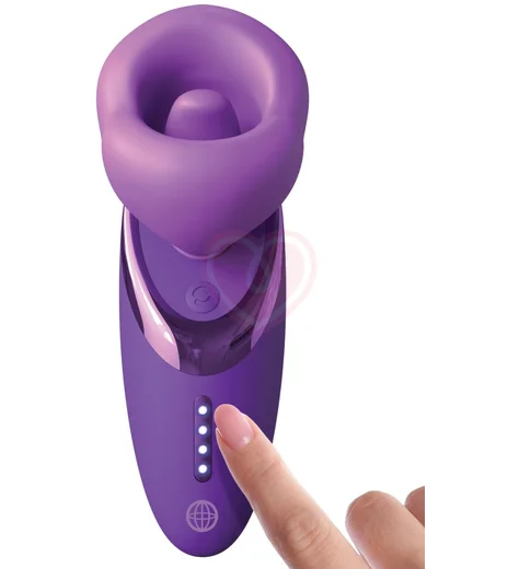 Стимулятор клитора с имитацией кунилингуса Pipedream Pleasure Sucker фиолетовый фото 5
