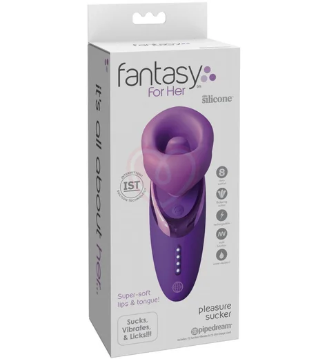 Стимулятор клитора с имитацией кунилингуса Pipedream Pleasure Sucker фиолетовый фото 7