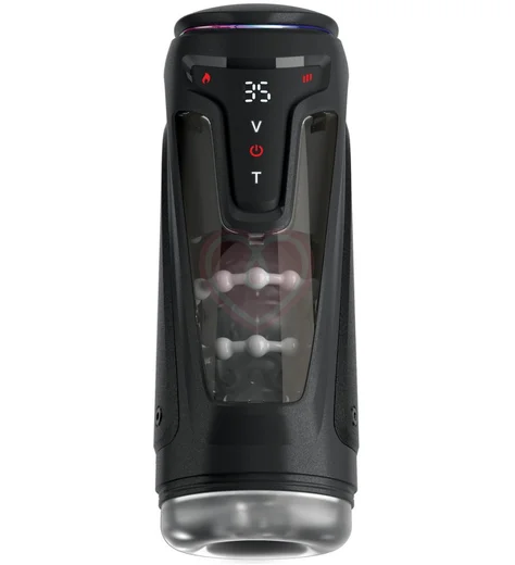 Автоматический мастурбатор с вибрацией и нагревом Pipedream Moto-Bator Pro чёрный фото 1